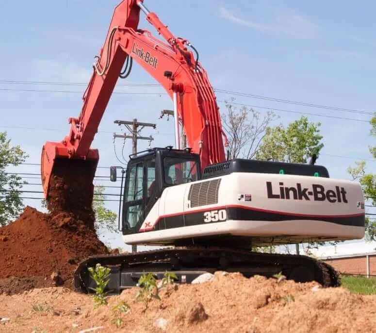 Link-Belt BELT350X2 Hydraulic Excavator Jobsite Operation