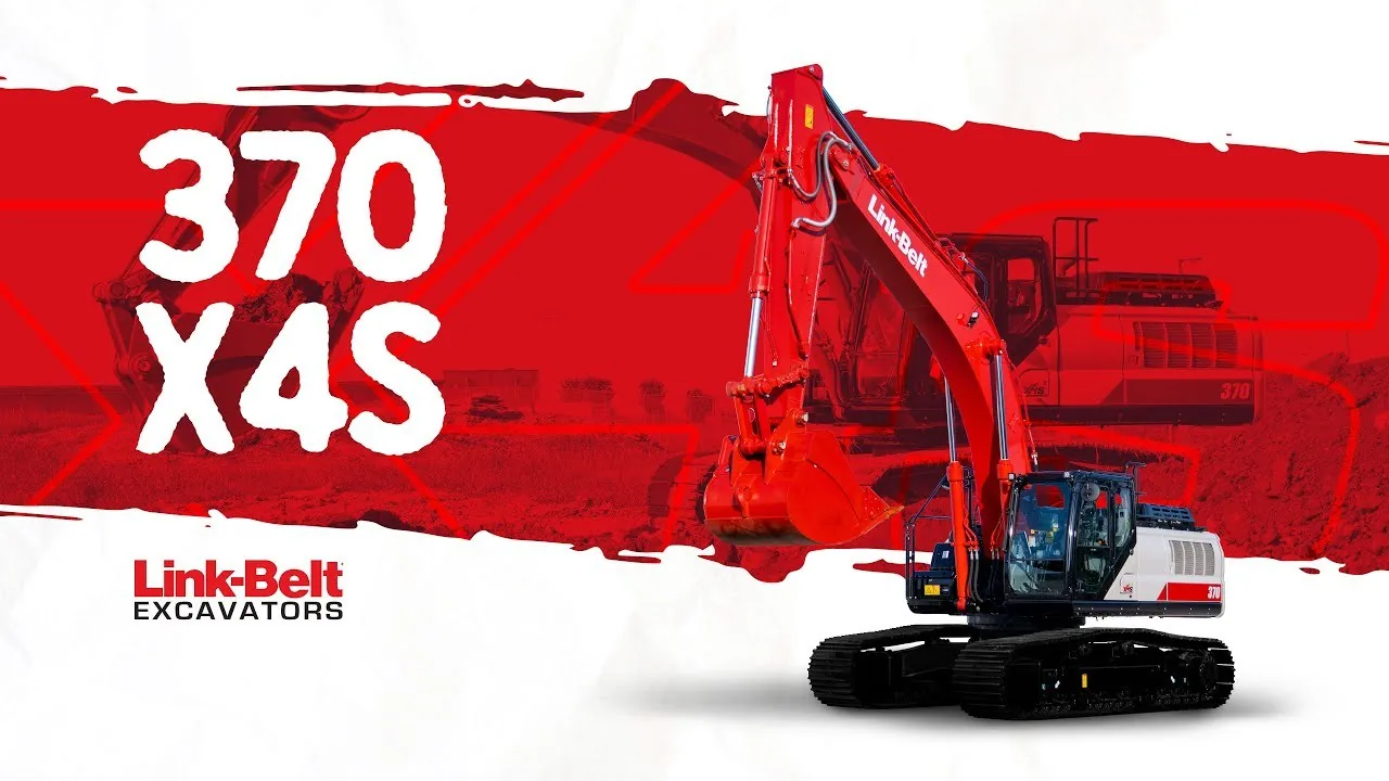 Link-Belt BELT370LXROADBUILDER Hydraulic Excavator Jobsite Operation