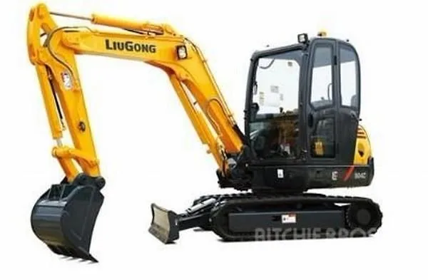 Liugong CLG904C Hydraulic Excavator Jobsite Operation