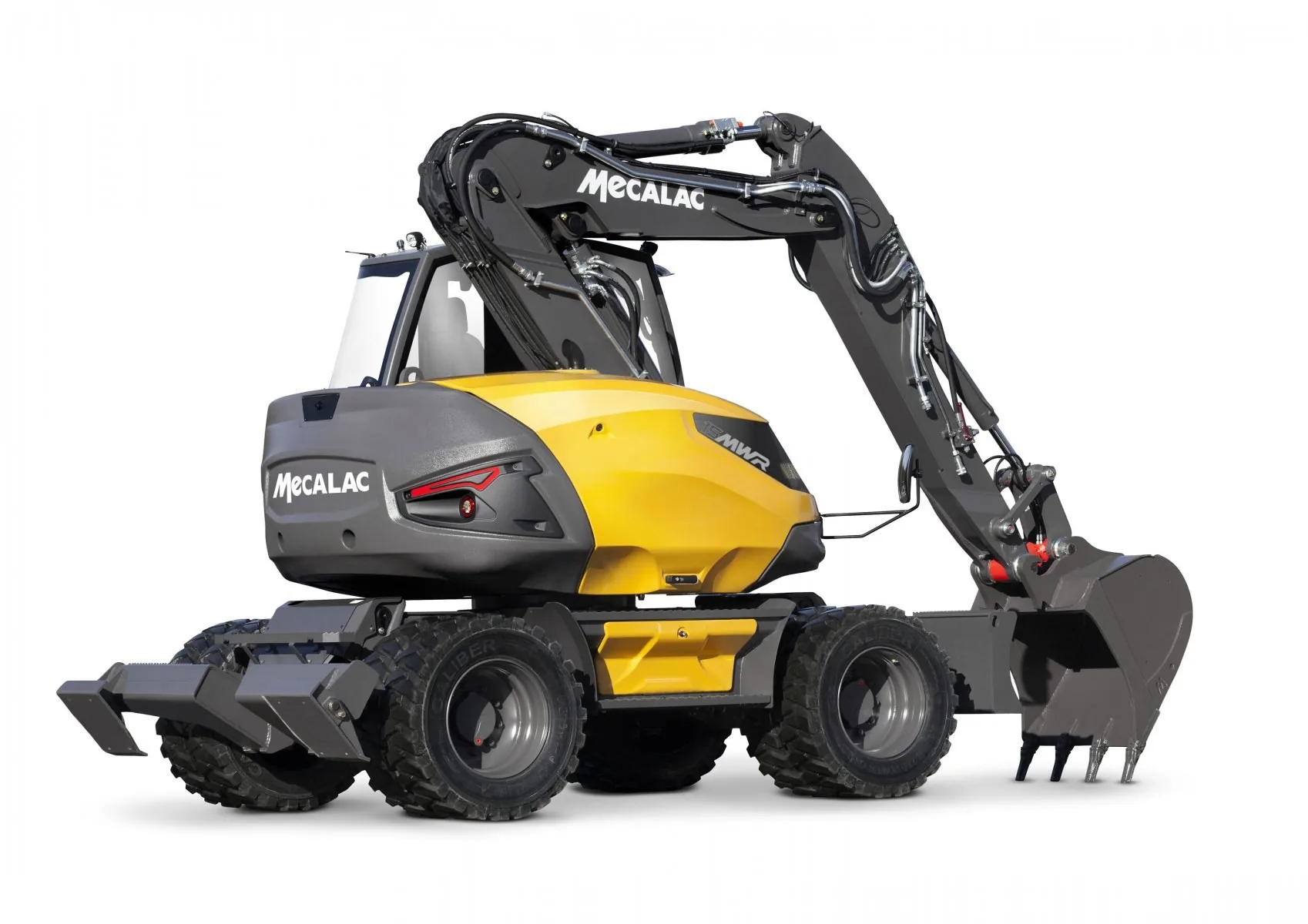 Mecalac 15MWR Hydraulic Excavator Jobsite Operation