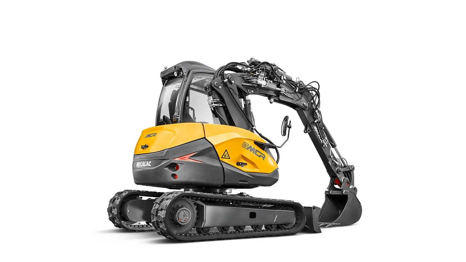 Mecalac 6MCR Hydraulic Excavator Jobsite Operation