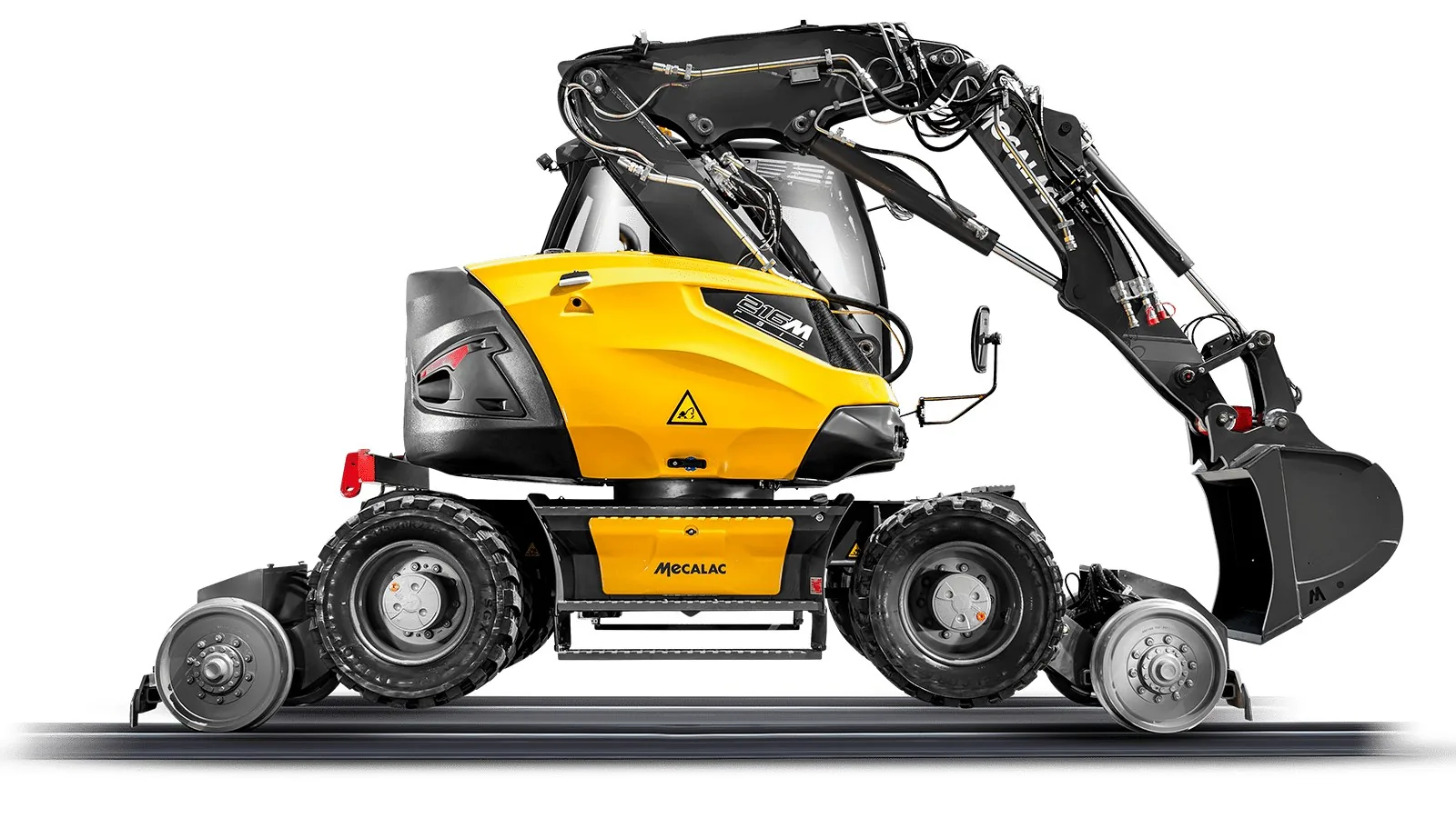 Mecalac 8MCR Hydraulic Excavator Jobsite Operation