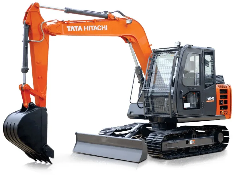 Tata Hitachi HITACHIZAXIS70 Hydraulic Excavator Jobsite Operation
