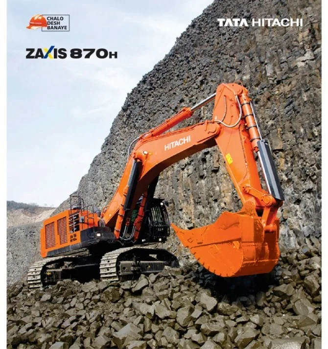 Tata Hitachi HITACHIZAXIS870H Hydraulic Excavator Jobsite Operation