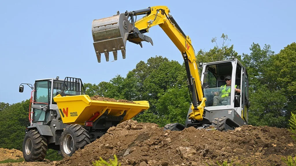 Wacker Neuson ET40 Hydraulic Excavator Jobsite Operation